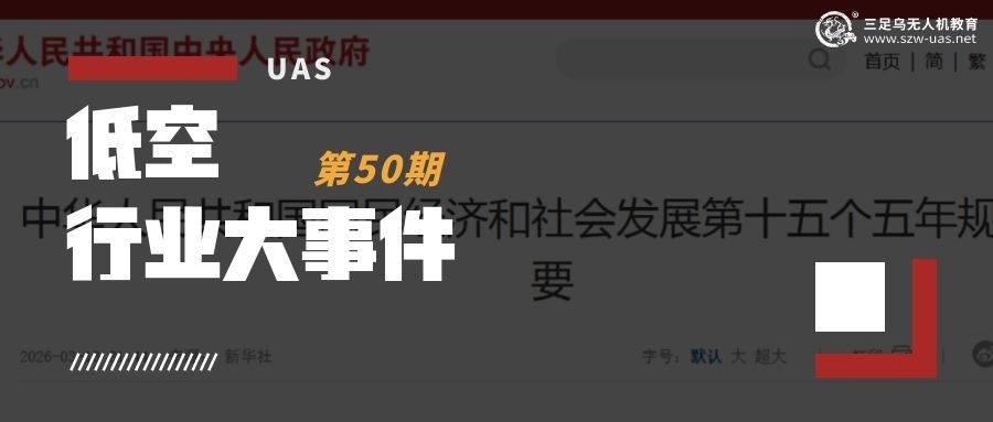 低空行业大事件丨"十五五"规划纲要发布，低空经济被点名13次