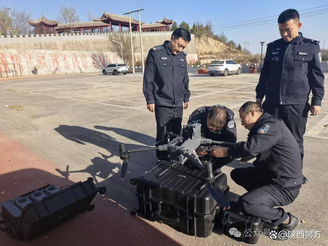 榆林子洲警方开展无人机实战应用专项训练