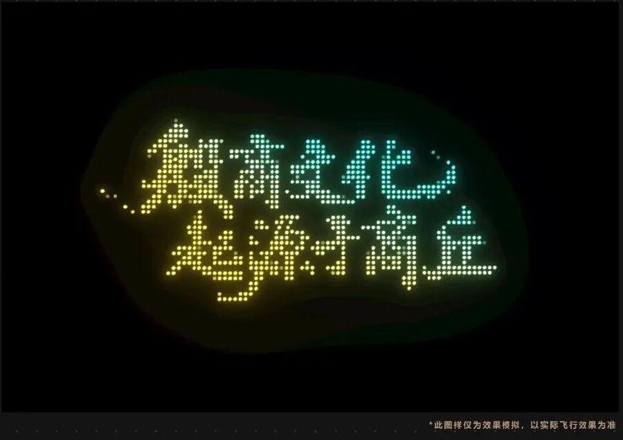 今晚，网安周无人机表演点亮商丘夜空！就在日月湖